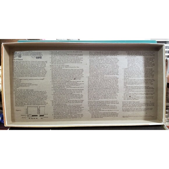 1980 The Legend of The Lone Ranger Board Game Milton Bradley  Missing 1 Card - Picture 2 of 6